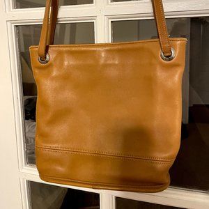 Vintage Coach Camel Leather Shoulder Bag